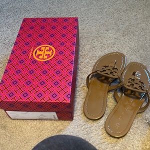 Tory Burch miller patent sandals
